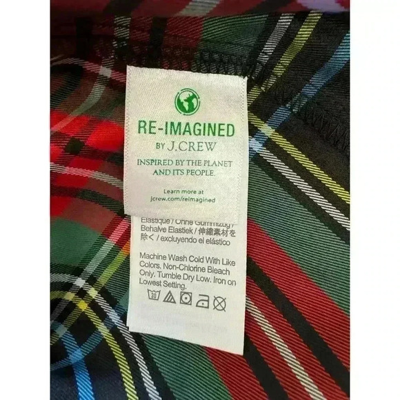 NWOT J Crew Puff-sleeve smocked top in Stewart tartan BE867 Size XS Holiday - Picture 6 of 9